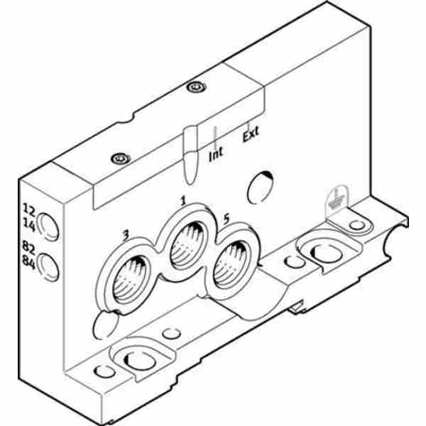 اتصالات شیر برقی فستو-صفحه پایانی شیر برقی فستوVMPAL-EPR-SP (560947)